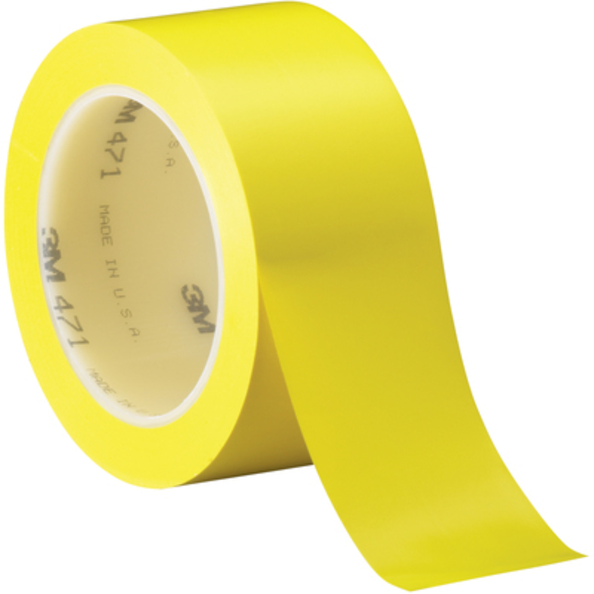 3M, 2in. x 36 yds. Yellow 3M Vinyl Tape 471 24/CS, Model# T967471Y